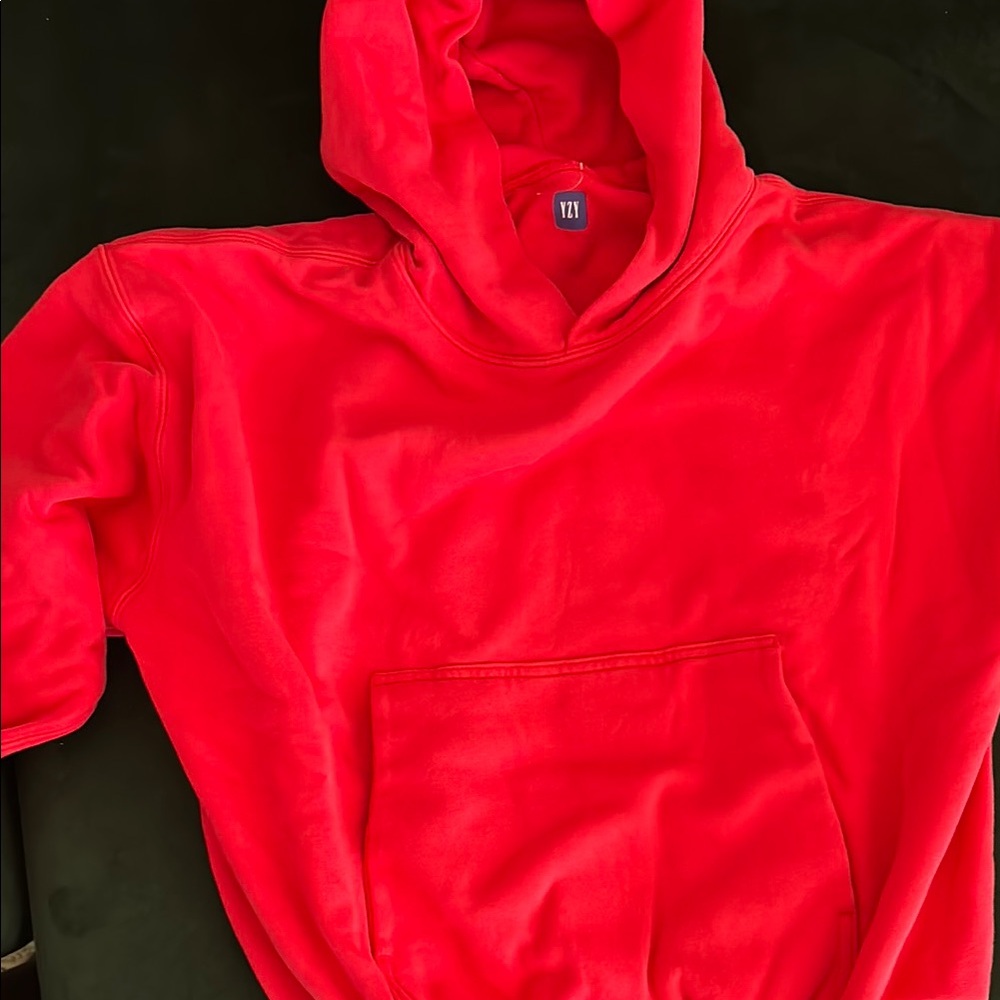 YEEZY BALENCIAGA GAP Red Women's Hoodie Sweater